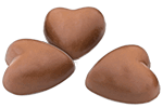 Des coeurs en chocolat pour un muesli personnalisé qui respire l'amour