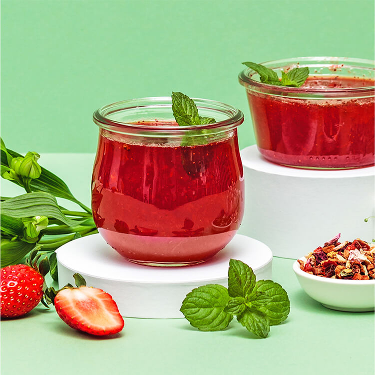 Erdbeer Minze Marmelade mit Strawberry Bliss