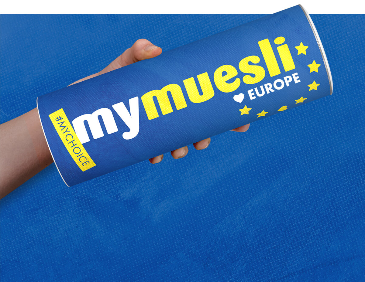mymuesli Custom-Mix zur Europawahl - dein individuelles Design