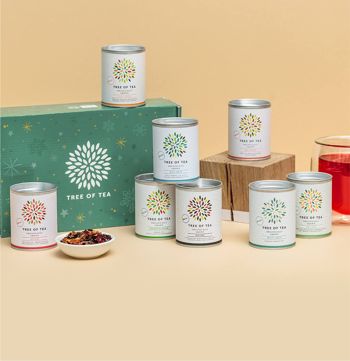 Die Teewelt von Tree of Tea mit leckeren Probierpaketen in der Weihnachtsbox
